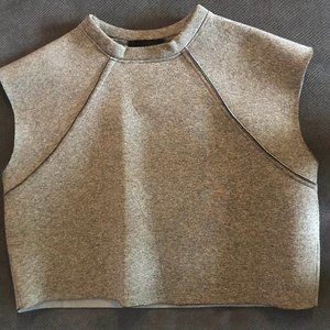 MNML Couture Grey Crop Top Size Small